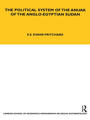 cover image of The Political System of the Anuak of the Anglo-Egyptian Sudan